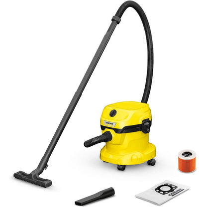 Karcher WD2PLUS Wet & Dry Vacuum Cleaner - Yellow