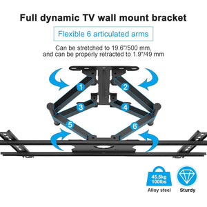 Sylvox Outdoor TV Full Motion Wall Mount