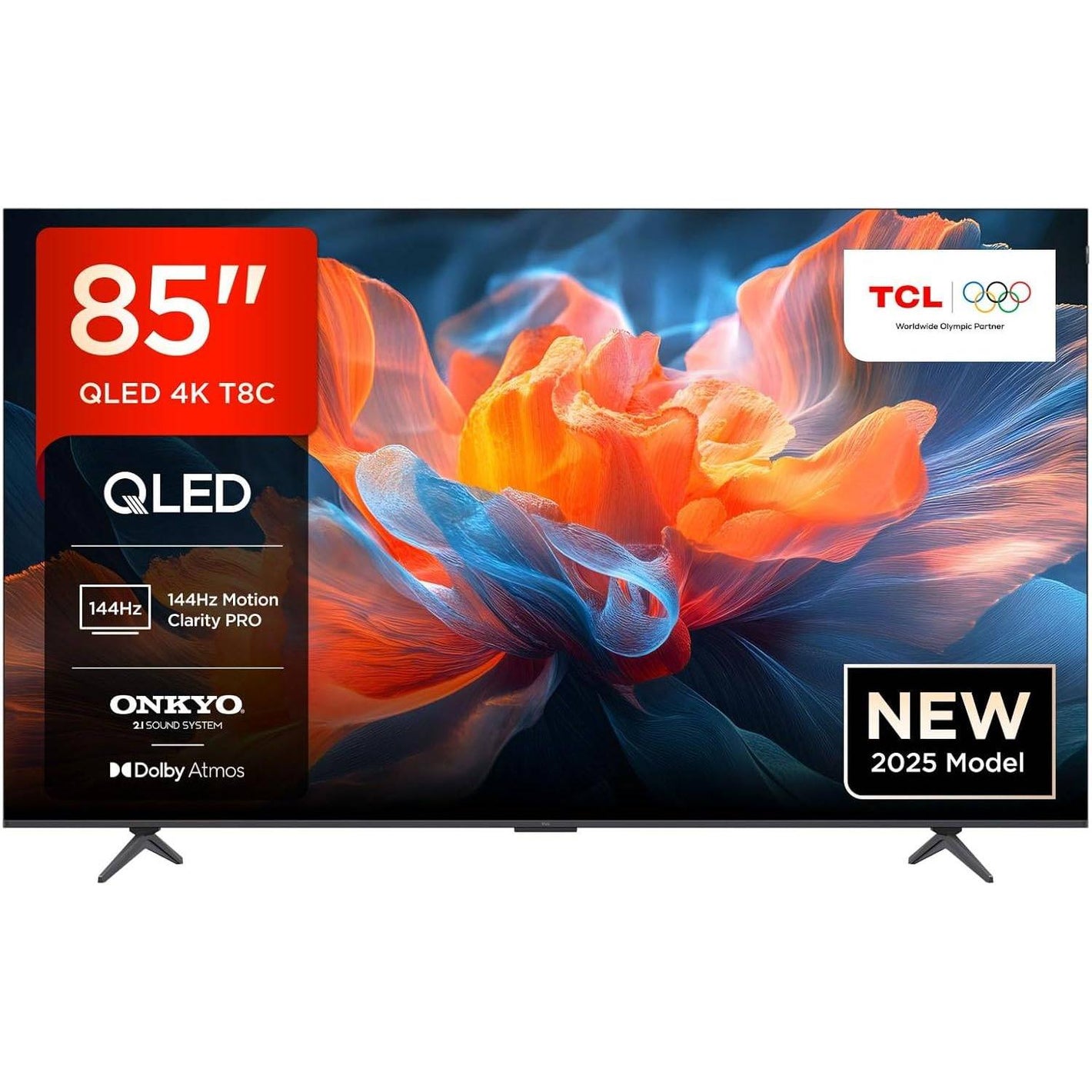 TCL 85T8C 4K QLED Smart TV - 2025