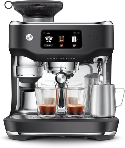 Sage Oracle Dual Boiler Coffee Machine Black Truffle