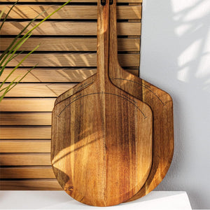 Acacia Wood Pizza Peel & Server 12"