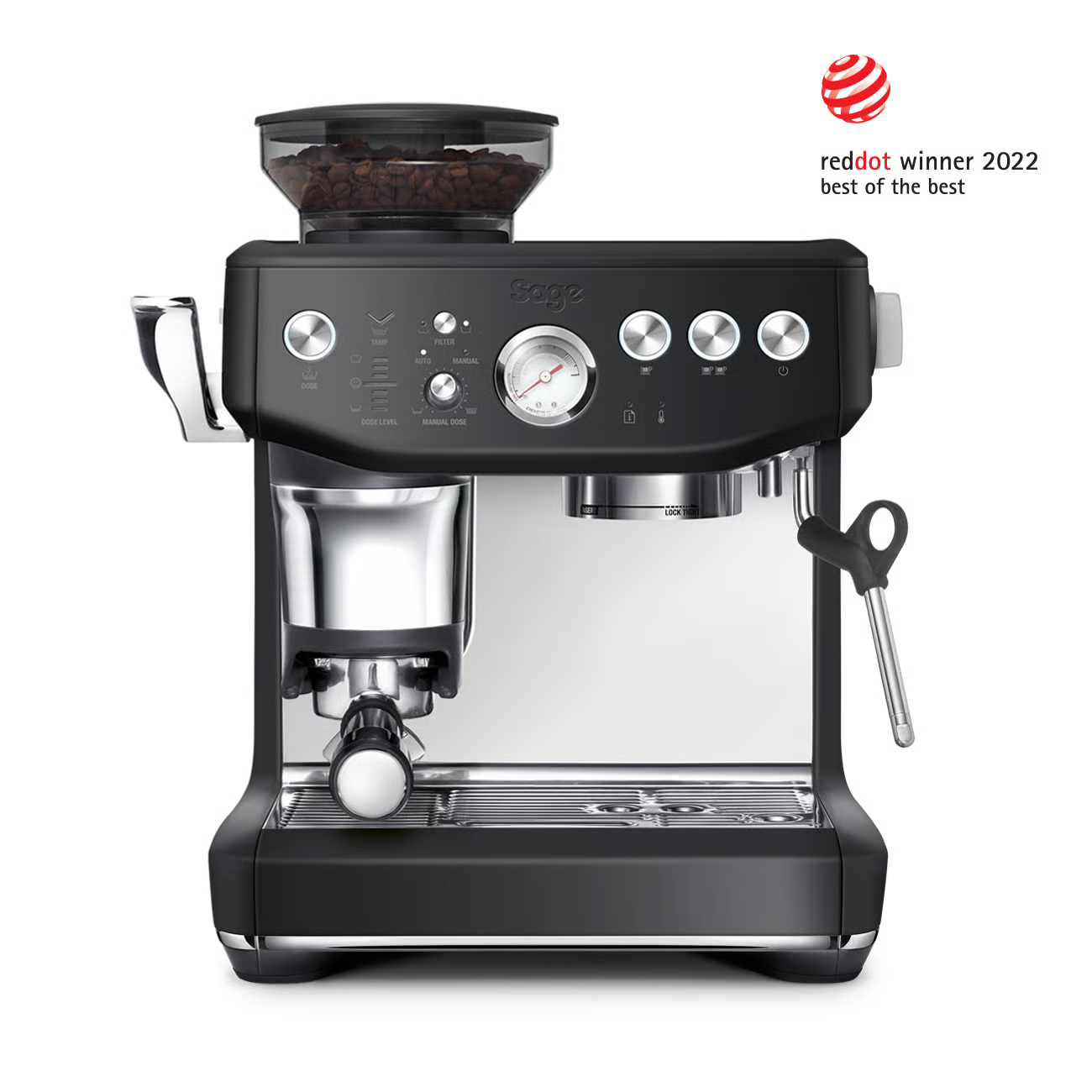 Sage Barista Express Impress Coffee Machine Black Truffle