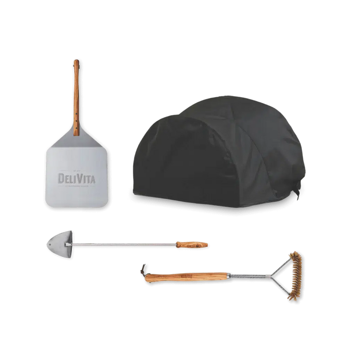 DeliVita Wood Fired Oven Black with Starter Bundle-northXsouth Ireland