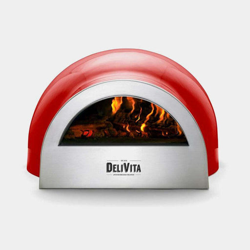 DeliVita Wood Fired Pizza Oven Red with Starter Bundle-northXsouth Ireland