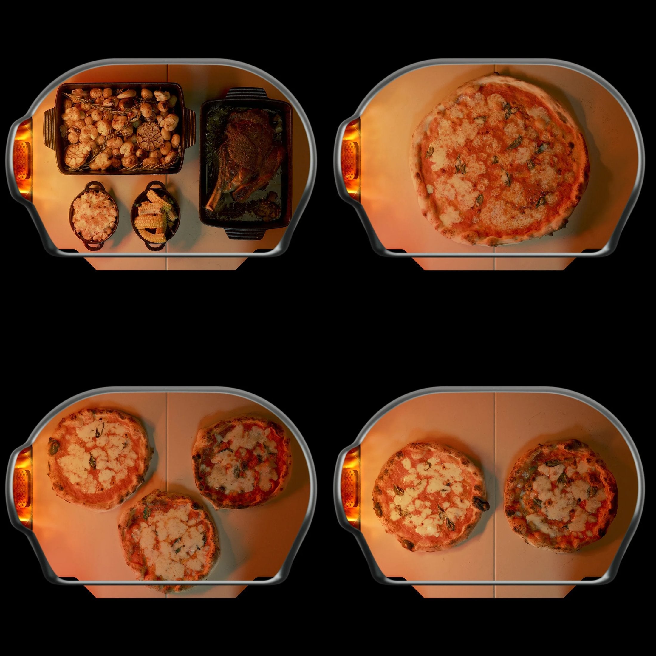 Gozney Dome XL Gen 2 Outdoor Pizza Oven Dual Fuel Off Black