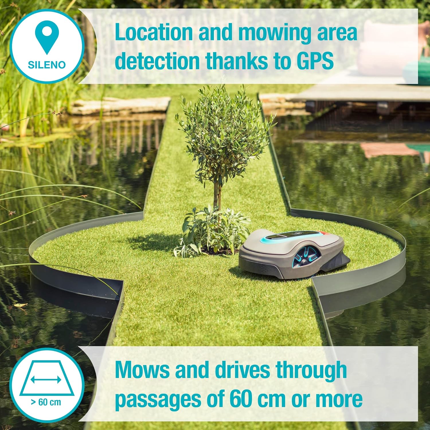 Gardena Smart Sileno City Robotic Lawnmower 500m2 2024-northXsouth Ireland