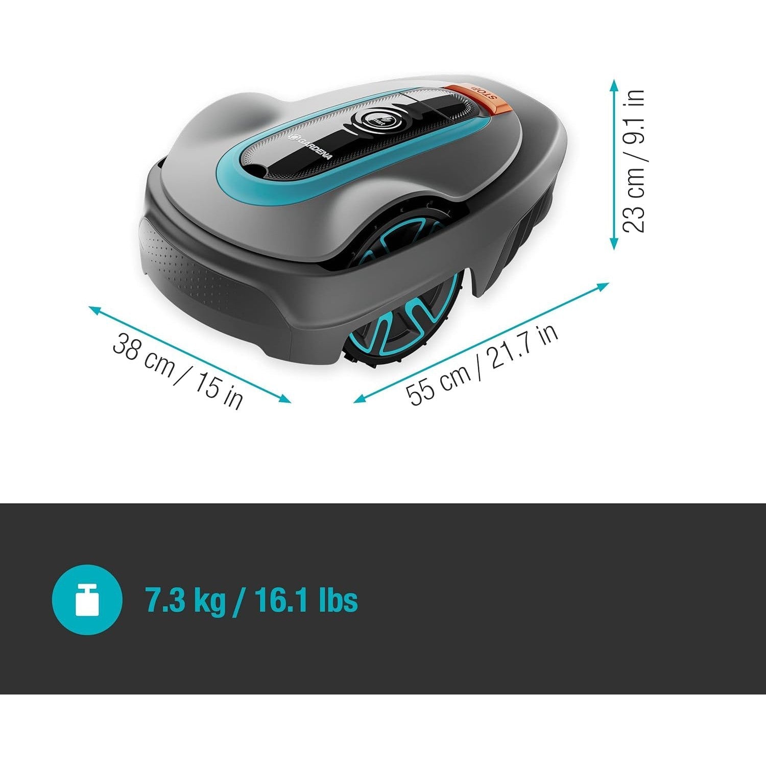 Gardena Smart Sileno City Robotic Lawnmower 500m2 2024-northXsouth Ireland