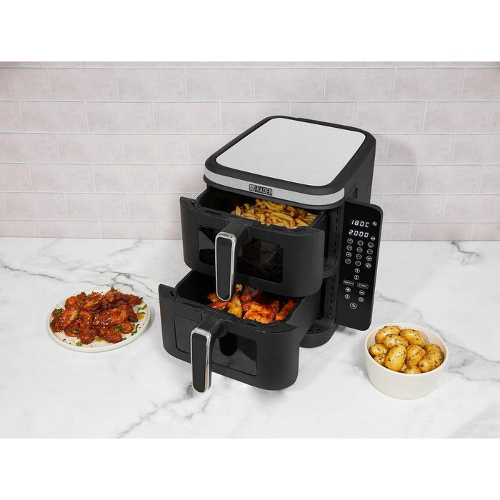 Haden 11L Double Stack Air Fryer Dual Drawer - Black-northXsouth Ireland