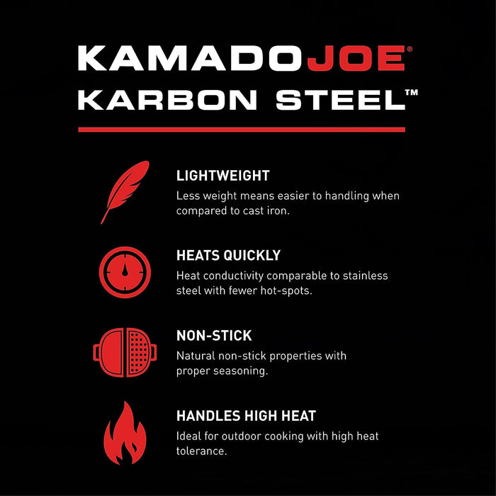 Kamado Joe Karbon Steel Griddle for Big Joe Grills-northXsouth Ireland