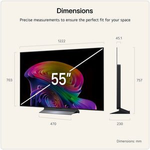 LG OLED55C66LB 55" C6 OLED evo AI 4K Smart TV