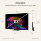 LG OLED83C66LB 83" C6 OLED evo AI 4K Smart TV