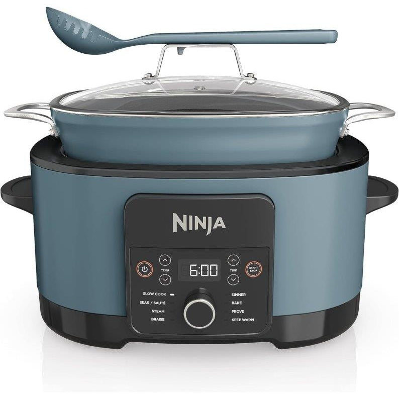 Ninja MC1001UK Foodi Possible Cooker 8-in-1 Slow Cooker -Sea Salt Grey