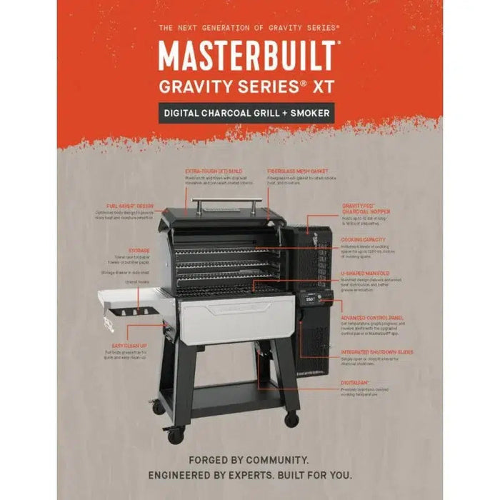 Masterbuilt XT Gravity Charcoal Grill & Smoker-northXsouth Ireland