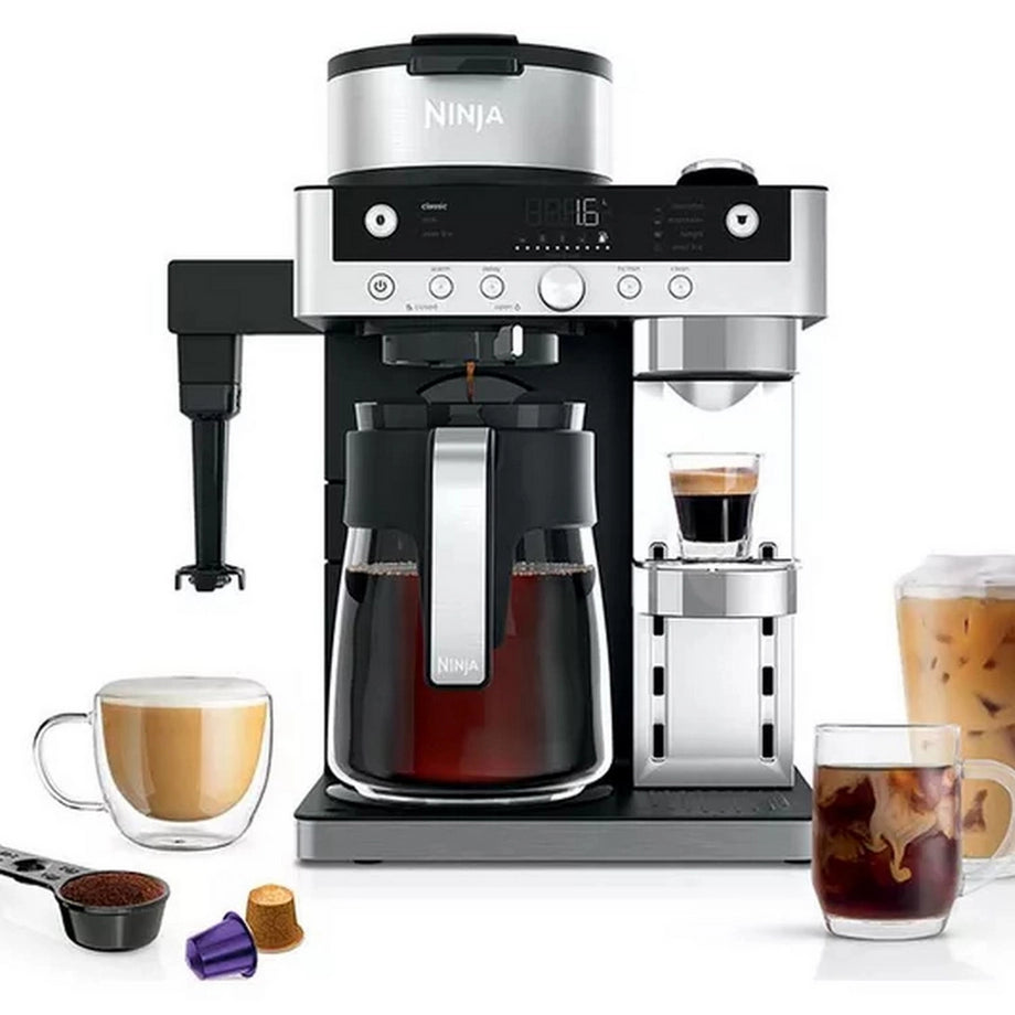 Ninja CFN802UK Espresso & Filter Coffee Machine - Silver / Black