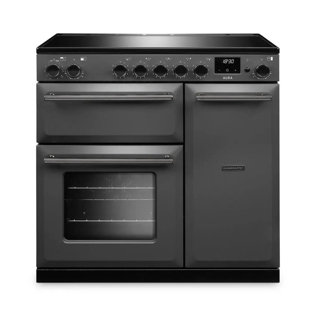 Rangemaster Aura AURA90EIPSLT/YX1 90cm Induction Range Cooker Slate (Paint) - Onyx