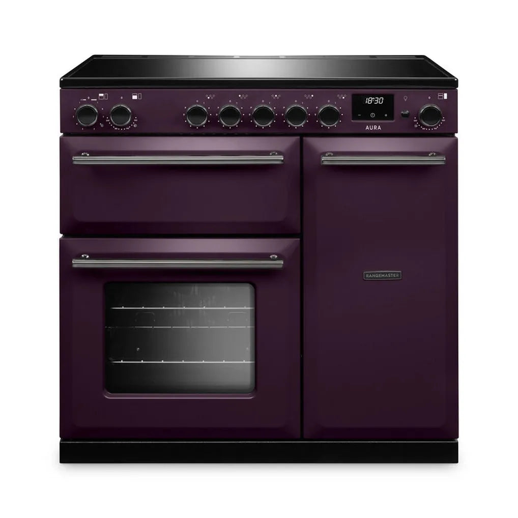 Rangemaster Aura AURA90EIPPLM/YX1 90cm Induction Range Cooker Plum - Onyx
