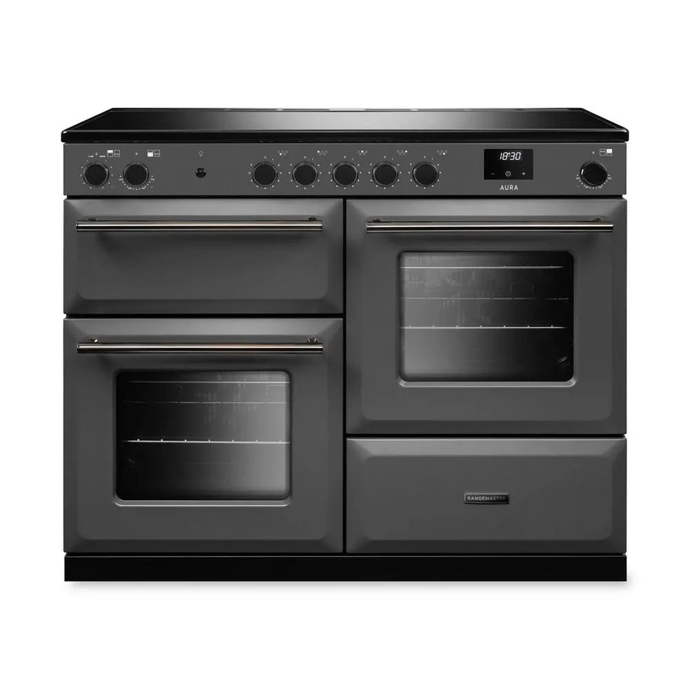 Rangemaster Aura AURAO110EIPSLT/YX1 110cm Induction Range Cooker Slate - Onyx