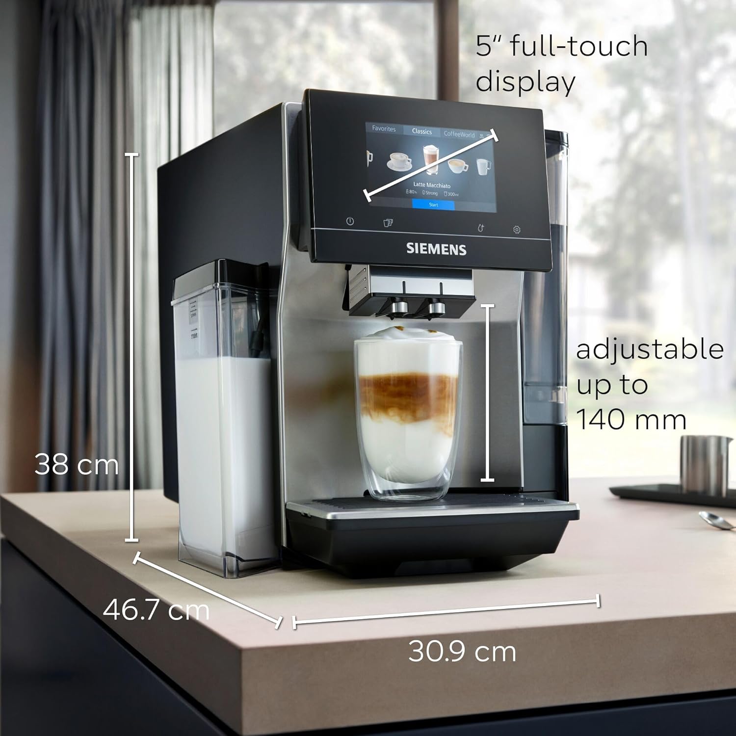 bean to cup coffee machines ireland SIEMENS EQ700 Automatic Bean to Cup Coffee Machine TQ717GB3