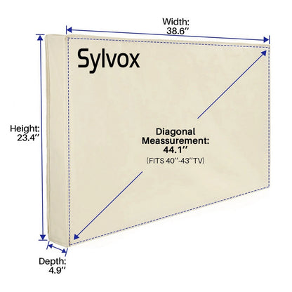 Sylvox Outdoor TV Cover for 40''-43" TVs