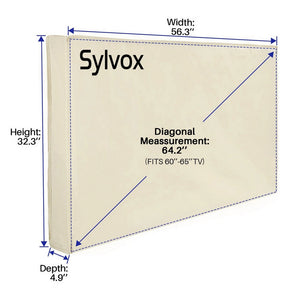 Sylvox Outdoor TV Cover for 60-65" TVs
