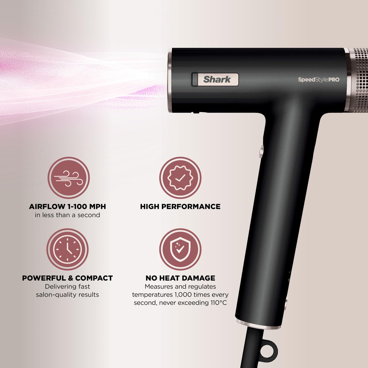 Shark SpeedStyle Pro Hair Dryer - HD731UK-northXsouth Ireland