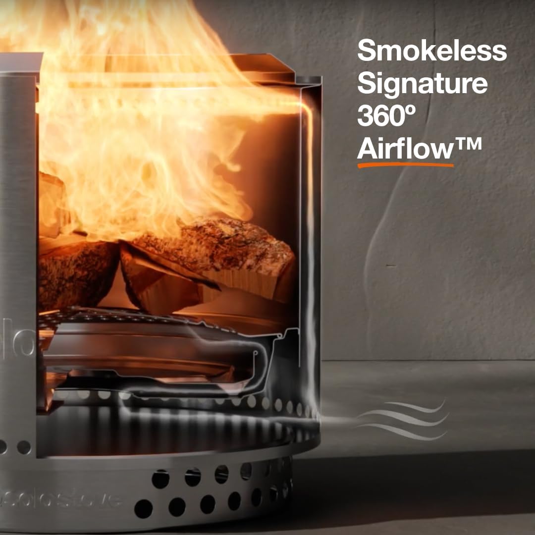 Solo Stove Yukon Firepit with Stand Stainless Steel-northXsouth