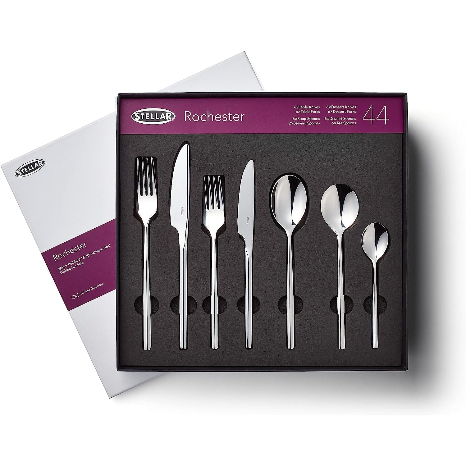 Stellar Rochester 44 Piece Cutlery Set Serves 6-northXsouth Ireland