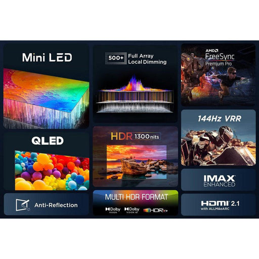 TCL 55C805K 55" 4K QLED Mini-LED TV-northXsouth Ireland