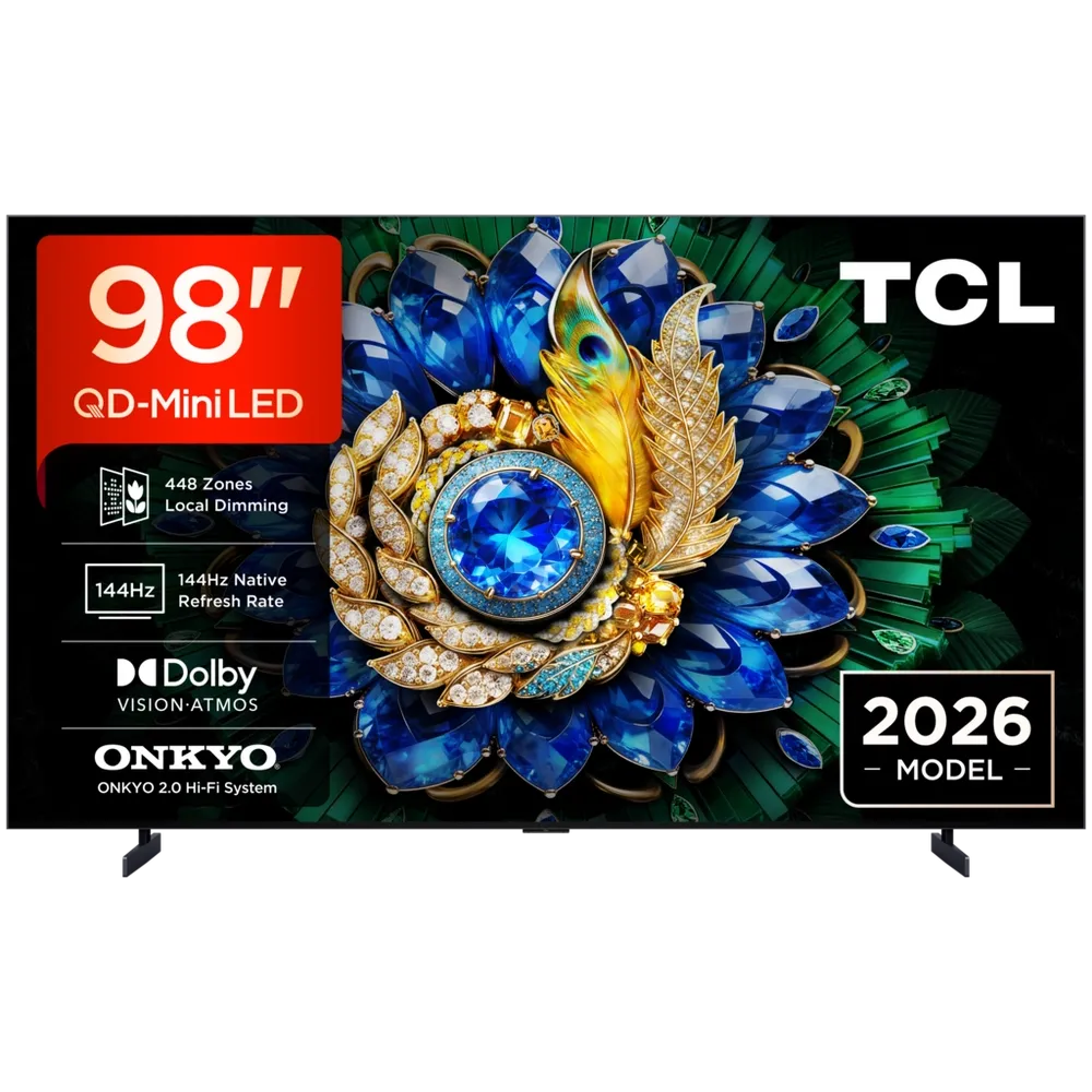 TCL 98A400M-UK 98" QD-MINI LED TV - Black