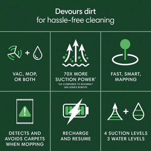 iRobot Roomba 105 Combo Robot Vacuum Cleaner & Mop - Black