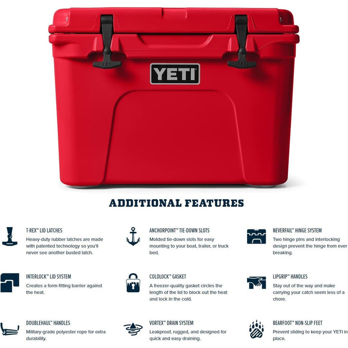 YETI Tundra 35 Cool Box Red-northXsouth Ireland