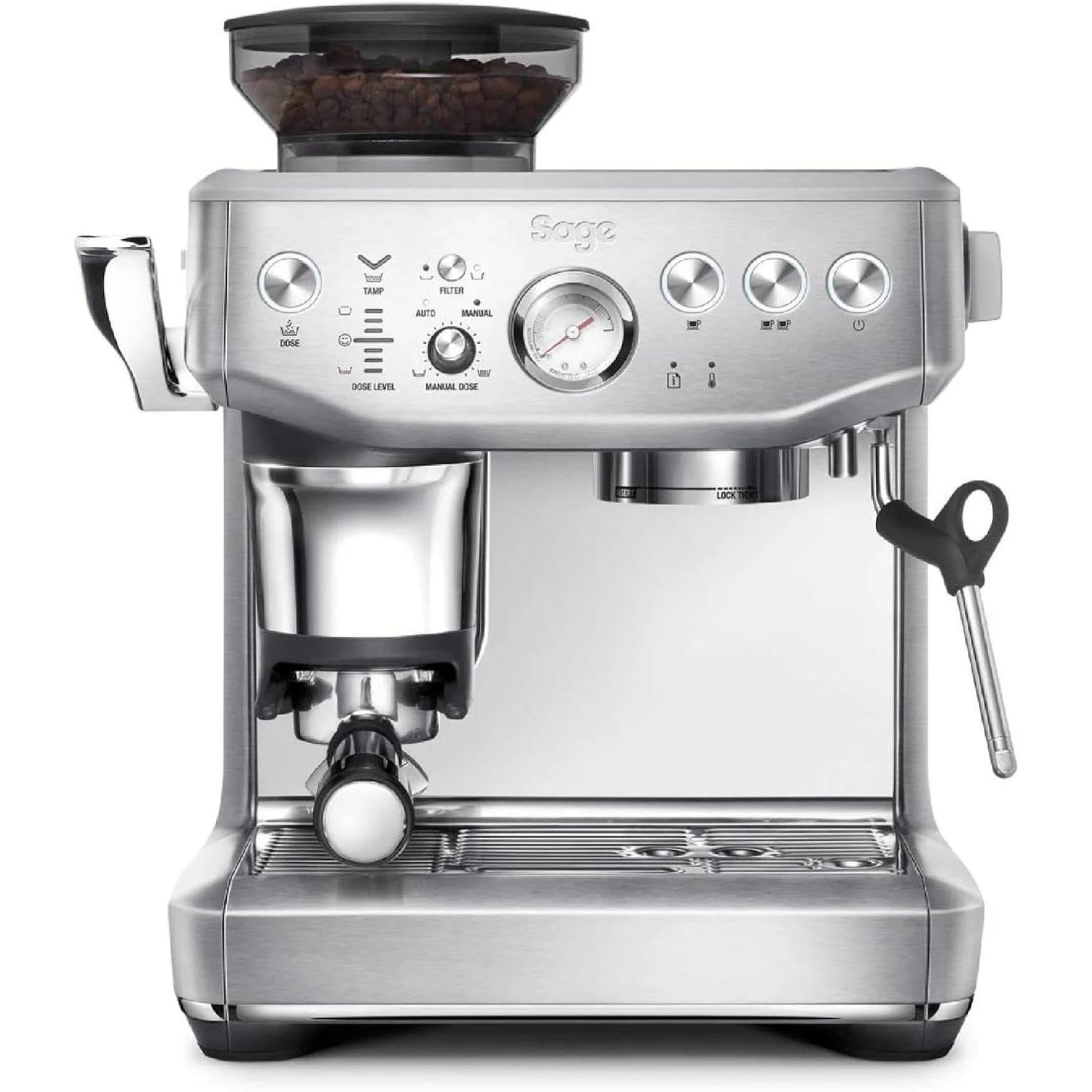 Sage Barista Express Impress Coffee Machine Steel