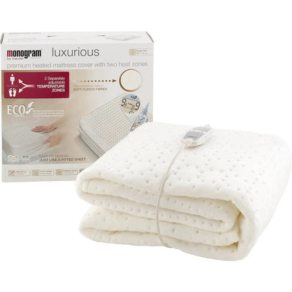 Monogram Luxurious Heated Single Electric Blanket